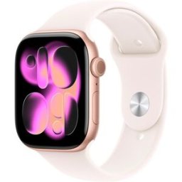 Apple Watch Series 11 GPS 46mm Aluminio oro rosa con Correa Deportiva Rosa Rubor (S/M). Aluminio Oro Rosa