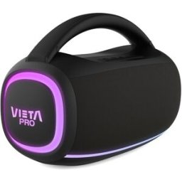 Vieta Altavoz portátil Power Max, 60W, hasta 20h de batería, luces LED RGB, IPX4, Bluetooth. Negro