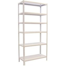SIMONRACK Estantería metálica SIMONCLICK 6 Estantes. (250 x 100 x 50 cm) Blanco / Blanco