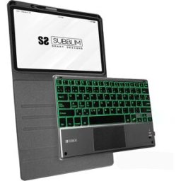 SUBBLIM Teclado Bluetooth con funda Keytab Pro para iPad 11' / 10,9'. Negro