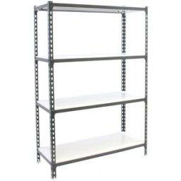 SIMONRACK Estantería metálica Simonclick Superplus 4 Baldas 110x150x50 cm. (110 x 150 x 50 cm) Antracita / Blanco