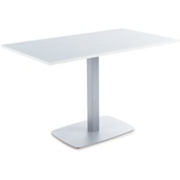 El Corte Inglés Mesa con superficie laminada Padua. (90 x 90 x 75 cm) Aluminio / Laminado Roble ártico