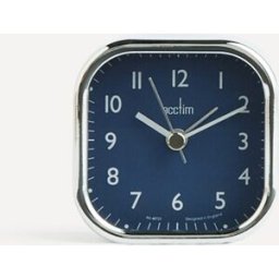 Acctim Reloj despertador cuadrado Zac . Plata