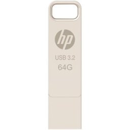 HP Pendrive On the Go x206c, 64GB, USB-C 3.2 y USB-A 3.2. Plata
