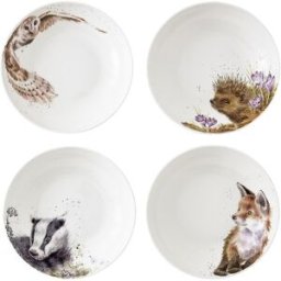 Portmeirion Set de 4 platos hondos Wrendale Designs . Multicolor