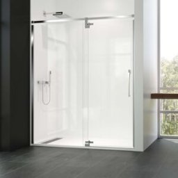 Profiltek Mampara de ducha frontal Keisy KE-206 . (De 71 a 90 cm) Cromo
