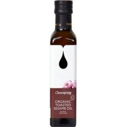 Clearspring Aceite de sésamo tostado ecológico .