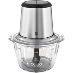 WMF Picadora Kult X Vidrio Cuerpo Cromargan Acero inoxidable. Plata