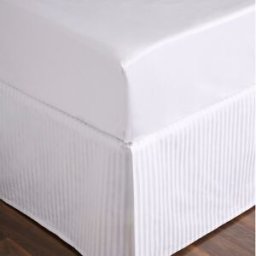 Sheridan Sábana bajera ajustable satén algodón Millennia . (Cama 150 cm) Blanco