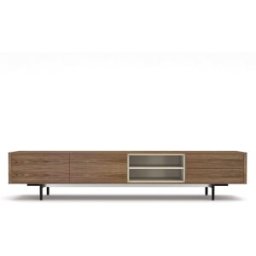 El Corte Inglés Mueble de TV de madera de nogal 263,5 cm Moss . Nogal / Arena