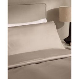 El Corte Inglés Funda de almohada Algodón Satén 300 hilos . (45 x 155 cm) Gris