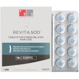 DS Laboratories Comprimidos Revita SOD anticaída relacionada con el estrés . (30 unidades)