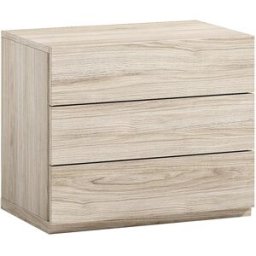 El Corte Inglés Mesita de noche con 3 cajones Alan . (55 cm) Roble