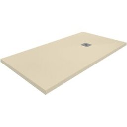 Profiltek Plato de ducha extraplano de resina Zenda . (160 x 90 cm) Crema