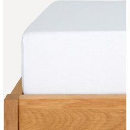 El Corte Inglés - Room Sábana bajera Lino Room - El Corte Inglés. (Cama 135 cm) Blanco