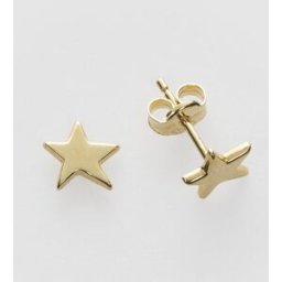 El Corte Inglés Pendientes Minimal Estrella de oro amarillo. Oro