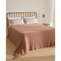 El Corte Inglés Colcha algodón Pauline. (Cama 90 cm) Terracota