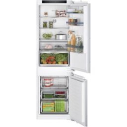 Bosch Frigorífico integrable Combi NoFrost - KIN86VFE0. Blanco