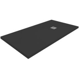Profiltek Plato de ducha extraplano de resina Zenda . (150 x 90 cm) Negro