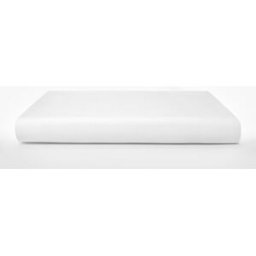 El Corte Inglés Sábana bajera ajustable Polialgodón Percal 180 hilos . (Cama 105 cm) Blanco
