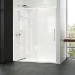 Profiltek Mampara de ducha frontal Keisy KE-206 . (De 121 a 150 cm) Blanco