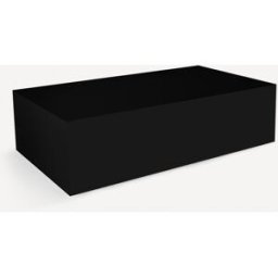 El Corte Inglés Mesa de centro rectangular en mate Ovar . (140 x 80 cm) Negro