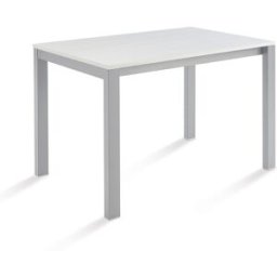 El Corte Inglés Mesa extensible con superficie laminada Ada. (70 x 110 cm) Aluminio / Roble Ártico