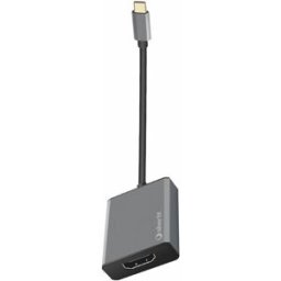 SilverHT Adaptador Logan Tipo C a HDMI 4K. Gris oscuro