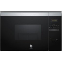 Balay Microondas integrable 20 litros y grill Serie Cristal- 3CG4172X2. Inox / Negro