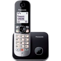 Panasonic Teléfono Inalámbrico Single KX-TG6851SPB negro. Negro