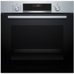 Bosch Horno multifunción Serie 6, Asistente de limpieza con agua, Función AirFry, HBG536ES4. Acero Inox