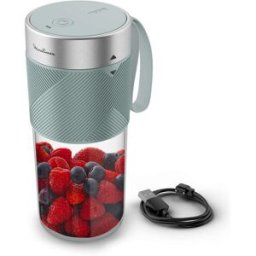 Moulinex Batidora portátil USB Lightmix 300ml hasta 11 usos por carga. Azul