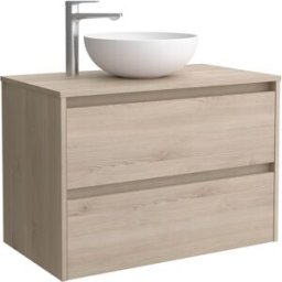 Salgar Mueble de baño con 2 cajones para lavabo de sobre encimera Noja . (90 cm) Natural