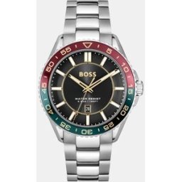 Boss Reloj de hombre Runner 3H 1514210 de acero. Plata