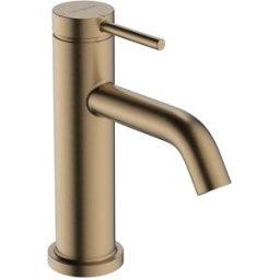 Hansgrohe Grifo monomando para lavabo con vaciador automático y CoolStart Tecturis S 80 . Bronce cepillado