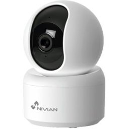 Nivian Cámara Wi-Fi de interior motorizada 2K NVS-IPC-IS4 con IA. Blanco / Negro