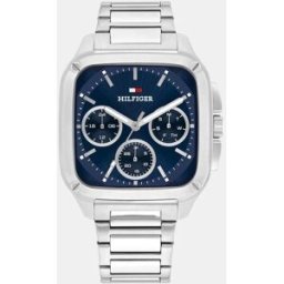 Tommy Hilfiger Reloj de hombre Herald 1792222 de acero inoxidable pavonada en oro y esfera negra.. Azul