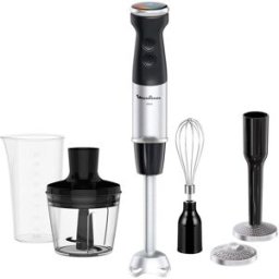 Moulinex Batidora de Pie Quickchef+ DD6748, Tecnología Powelix, 20 Velocidades. Negro