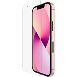 Belkin Protección de Pantalla AntiMicrobiana de Cristal Templado para iPhone 13 Mini. Transparente