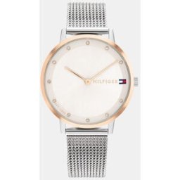 Tommy Hilfiger Reloj de mujer Pippa 1782666 de malla de acero. Plata
