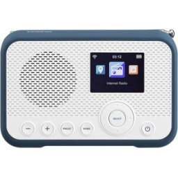 Sangean Radio digital portátil por Internet WFR-39, DAB+, FM-RDS, Spotify Connect, blanco/azul. Blanco / Azul