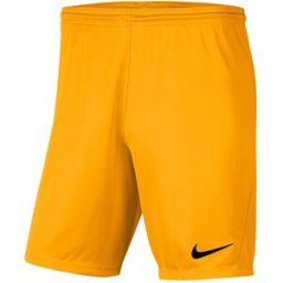 Nike - Pantalón corto Park III Knit, Unisex, University Gold-Black, XL