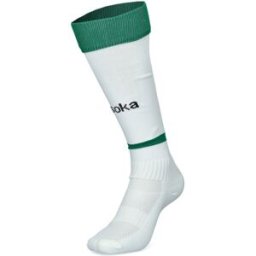 Soka - Medias Sociedad Deportiva Huesca Segunda Equipación 2024-2025, Unisex, Ice White-SDH Green, 30-35