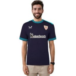 Castore - Camiseta oficial Athletic Club Bilbao Segunda Equipación 2025-2026, Unisex, Baritone Blue-Blue Danube, S