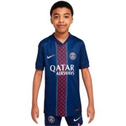 Nike - Camiseta oficial PSG Primera Equipación 2025-2026 Niño, Unisex, Midnight Navy-Midnight Navy-White Full Spon-H, L