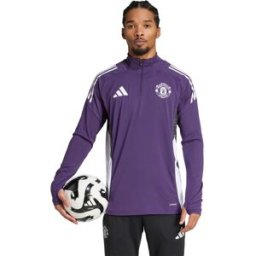 Adidas - Sudadera Manchester United Training 2025-2026, Unisex, Aurora Plum-White-Black, L