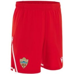 Macron - Pantalón corto Ud Almeria Primera Equipación 2025-2026, Unisex, Red, XL