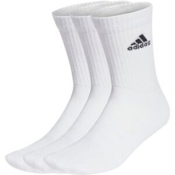 Adidas - Calcetines Cushion Crew (3 Pares), Unisex, White, S [37-39]