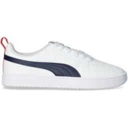 Puma - Zapatilla Rickie Niño, Unisex, White-Peacoat, 3 UK