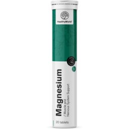 HealthyWorld® Magnesio – comprimidos efervescentes, 20 comprimidos efervescentes
